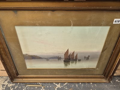 Lot 419 - Ben Graham. Fishing Boats At Newquay....