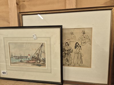Lot 421 - A print after Russell-Flint and one other.