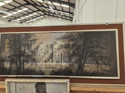 Lot 432 - Ted Dyer. Wardour Castle. Oil on canvas....