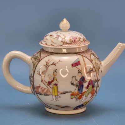 Lot 346 - A Chinese famille rose tea pot and cover...