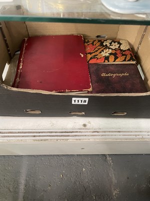 Lot 1118 - Five mid 20th century autograph books, mainly...