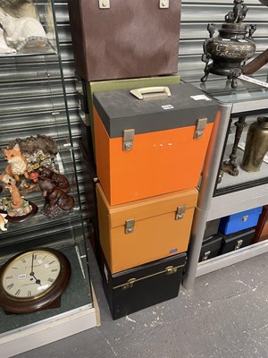 Lot 1132 - Ten LP record cases