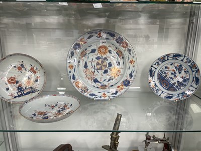 Lot 1148 - Four various 18th century Chinese Imari...