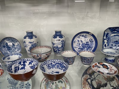 Lot 1159 - A pair of Japanese Arita square dishes, other...