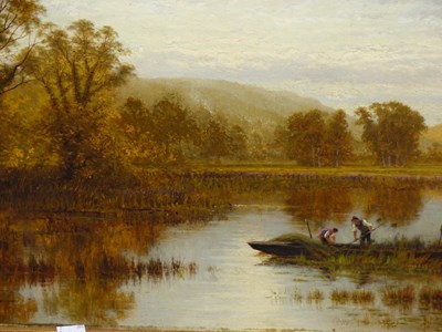 Lot 146 - C. Leopold? (19th-century). Reed gatherers on...
