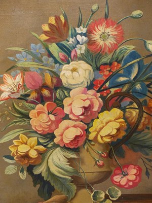 Lot 155 - Brooks. (20th-century). Floral still life in...