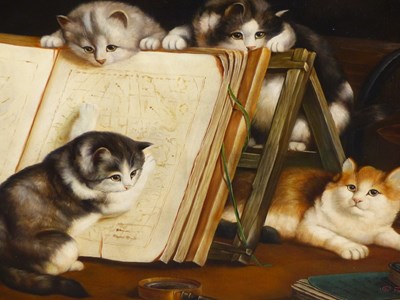 Lot 163 - Contemporary after the antique. Kittens are...