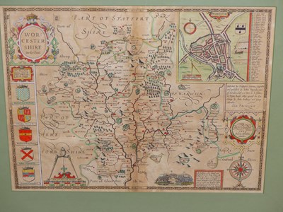 Lot 184 - A 17th-century hand coloured map of...
