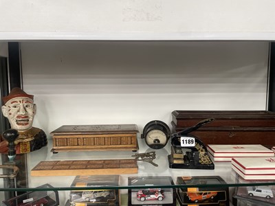 Lot 1189 - 1969 Guildhall banquet souvenirs, wood boxes,...