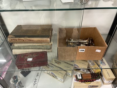 Lot 1206 - Five European silver mark books, some silver...