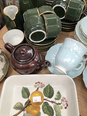 Lot 1213 - Portmeirion wares, two part tea sets and other...