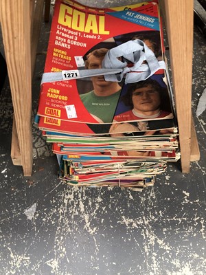 Lot 1271 - A collection of Goal magazines