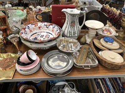Lot 1289 - A wash jug and bowl, an Amherst bowl,...
