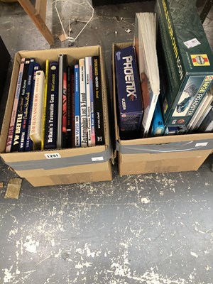 Lot 1291 - Car and motorbike books together with two...