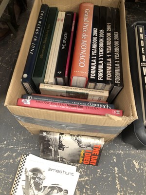 Lot 1303 - A large quantity of books on motor racing,...