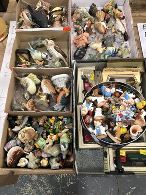 Lot 1304 - Ceramaic bird and other figures together with...