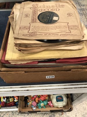 Lot 1319 - A small collection of 78rpm records: songs,...