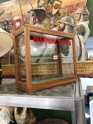 Lot 1329 - A Vintage mahogany display table top cabinet,...