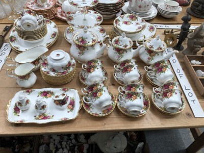 Lot 1348 - Royal Albert 'Old Country Rose' pattern tea wares
