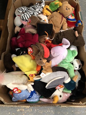 Lot 1358 - A collection of soft toy animals