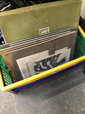 Lot 1369 - Prints, a boxed Oriental seal, ring and...