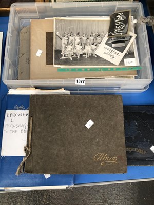 Lot 1377 - Photographic ephemera: BBC Singers, family...