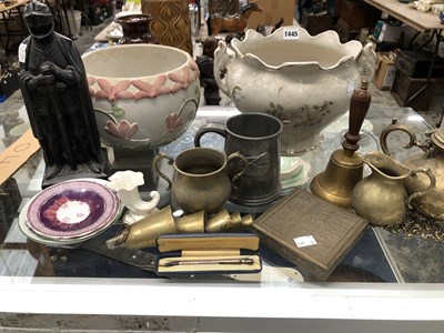 Lot 1445 - A cased silver propelling pencil, two planters,...