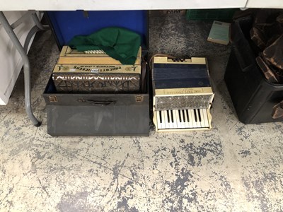 Lot 1450 - A cased Pancotti Vickers accordian and another...