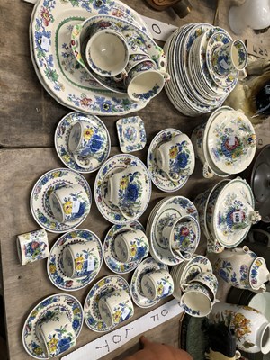 Lot 1459 - A Masons Regency pattern breakfast set