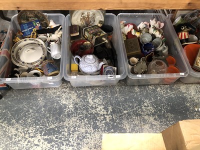 Lot 1465 - Wall lights, miscellaneous ceramics, Metalware...