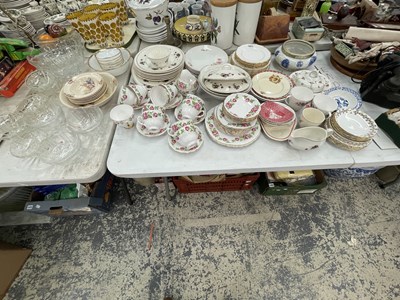 Lot 1471 - Royal Vale rose decorated tea wares, Portland...