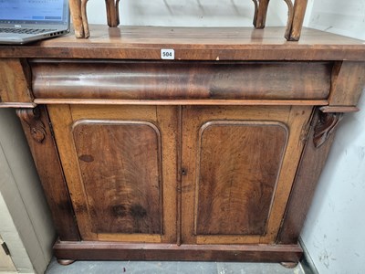 Lot 504 - A Victorian mahogany chiffonier W 106 D 52.5 H...