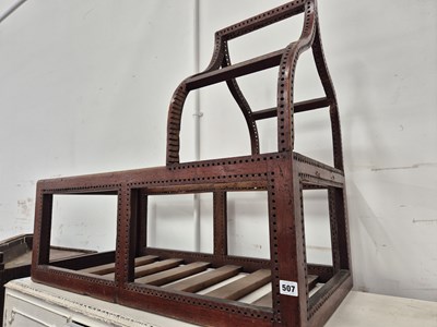 Lot 507 - A Georgian mahogany rocking cradle frame- for...