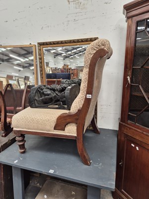 Lot 516 - A Victorin armchair.
