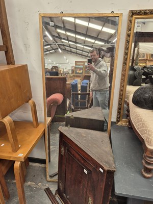Lot 522 - A large antique wall mirror in gilt slip frame....