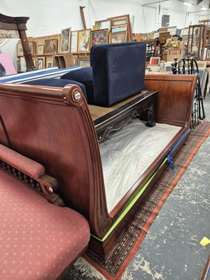 Lot 526 - A large continental style king size double bed...