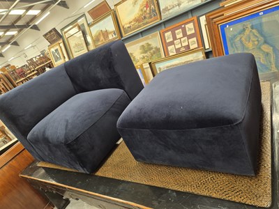Lot 527a - A New and unused modern corner armchair and...
