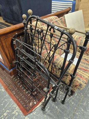 Lot 528 - An early 20th century brass and iron single...