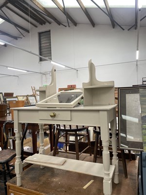 Lot 546 - An antique and later painted dressing table.