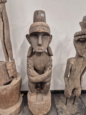 Lot 565 - An indonesian possibly Kalimantan, Well carved,...