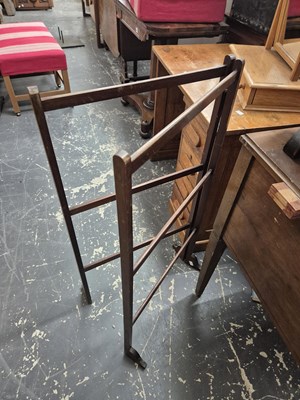 Lot 583 - A mahogany towel rail