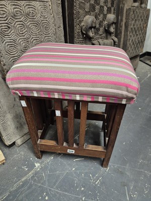 Lot 608 - An art deco style stool.