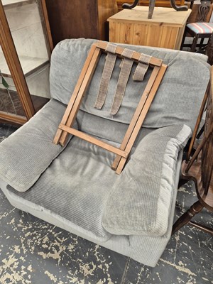 Lot 629 - A large modern armchair.