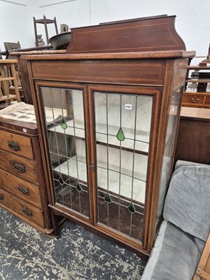 Lot 630 - An Edwardian mahogany display cabinet with...