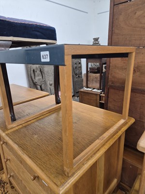 Lot 637 - a retro occasional table.