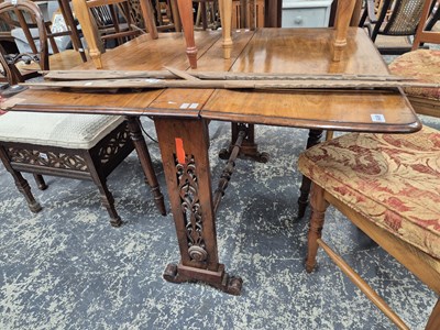 Lot 649 - A Victorian mahogany large Sutherland supper...