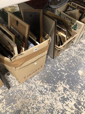 Lot 1490 - A large quantity of prints, pictures and frames