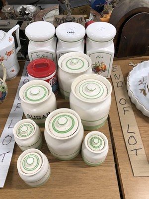 Lot 1493 - Kleen Kitchen Ware and other storage jars