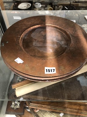 Lot 1517 - Six copper plates