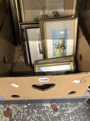Lot 1538 - A collection of prints and pictures